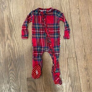 Posh Peanut Red Tartan Christmas PJs 0-3m